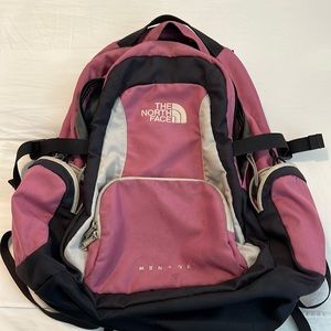 North Face Women’s Mentor Backpack - Pink and Grey